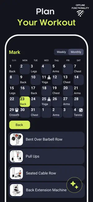 Almanac Fit: Workout Planner screenshot 1