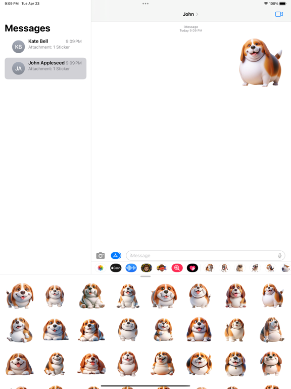 Screenshot #4 pour Fat Beagle Stickers