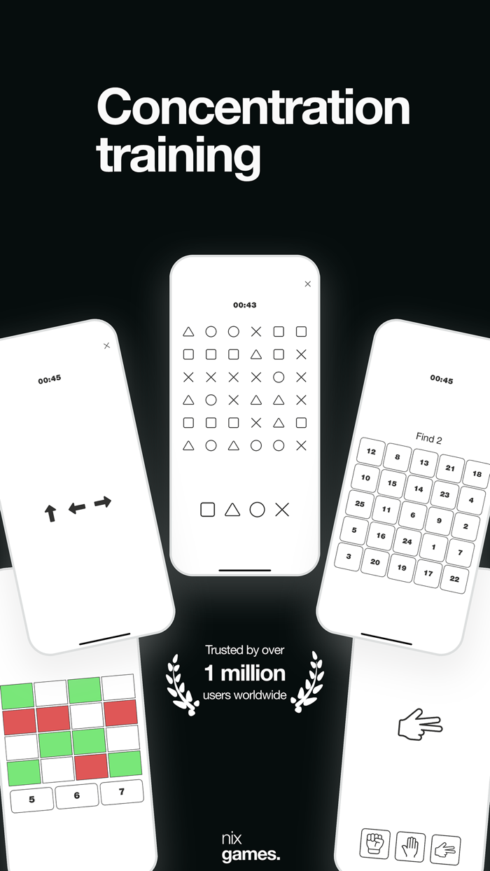 Concentration training.