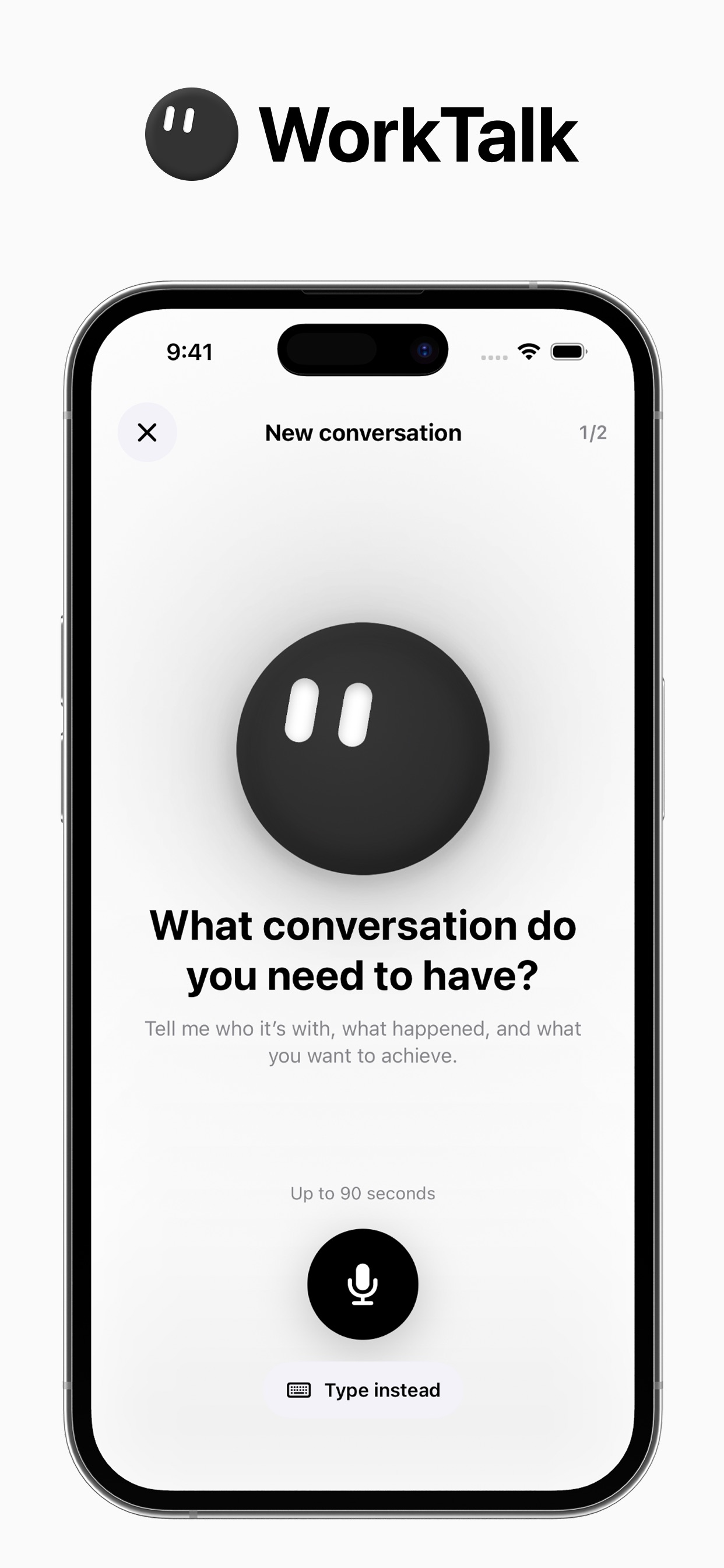 Screenshot 1 of WorkTalk - Hard Conversations
