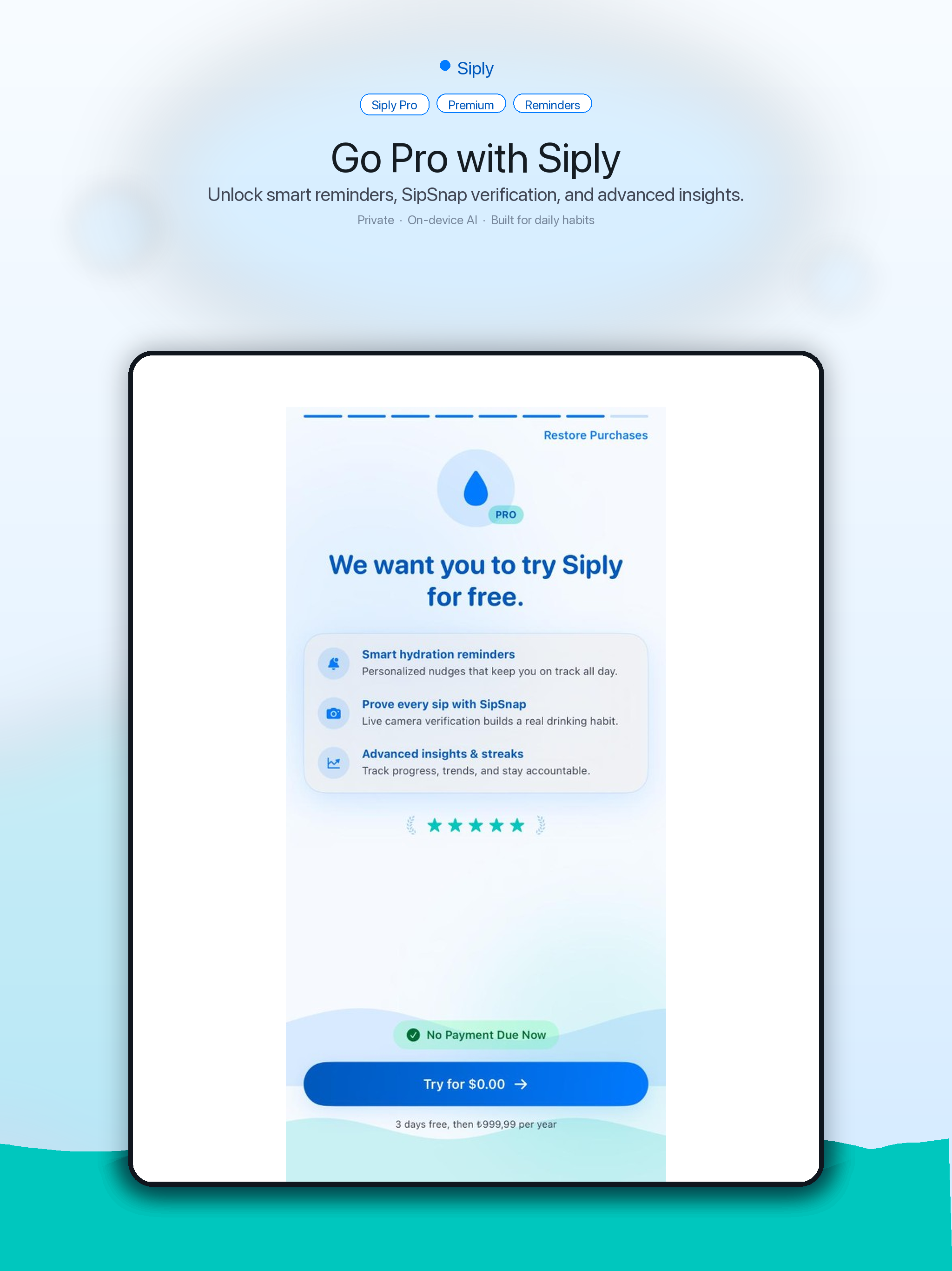 Siply: Drink Water Reminder screenshot 11