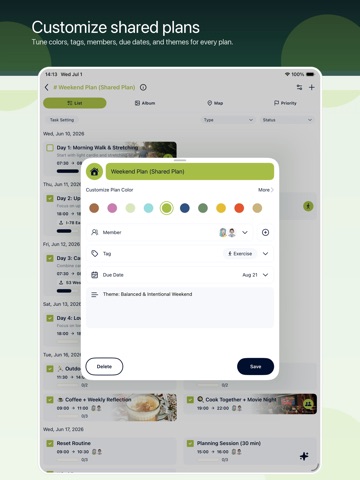 PlanPat iPad screenshot