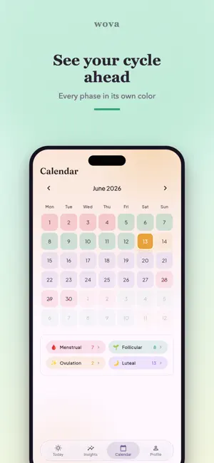 Wova: AI Cycle & Mood Coach screenshot 4