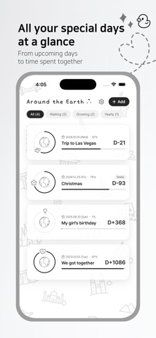 Around the Earth : Countdown Screenshot 1 of 5