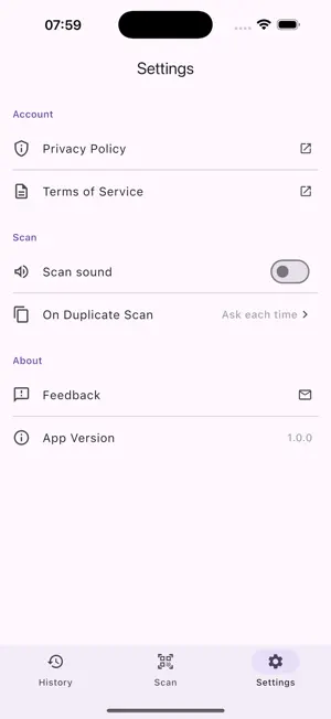 Omniscan Batch Barcode scanner screenshot 3