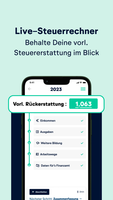 wundertax: German tax return Screenshot