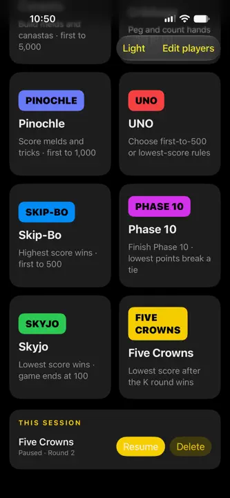 CardGameScore screenshot 4