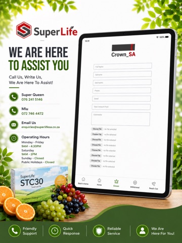 Superlife South Africa Agency iPad screenshot