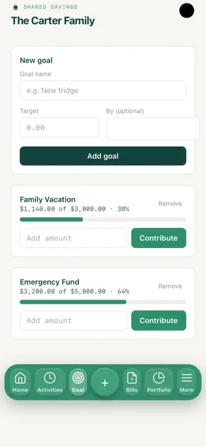 SharedSavings screenshot 1