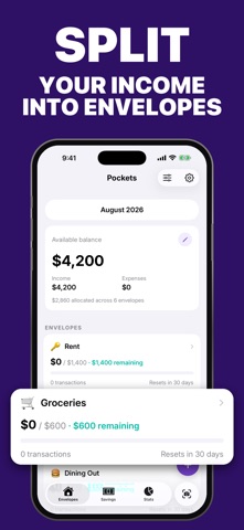 Pockets - Envelope Budgeting screenshot
