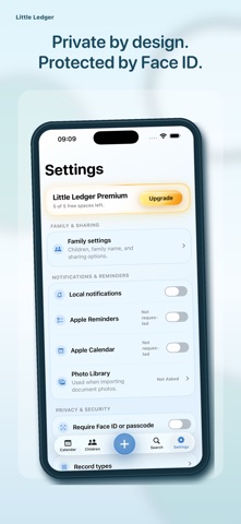 Little Ledger: Family Records iPhone screenshot