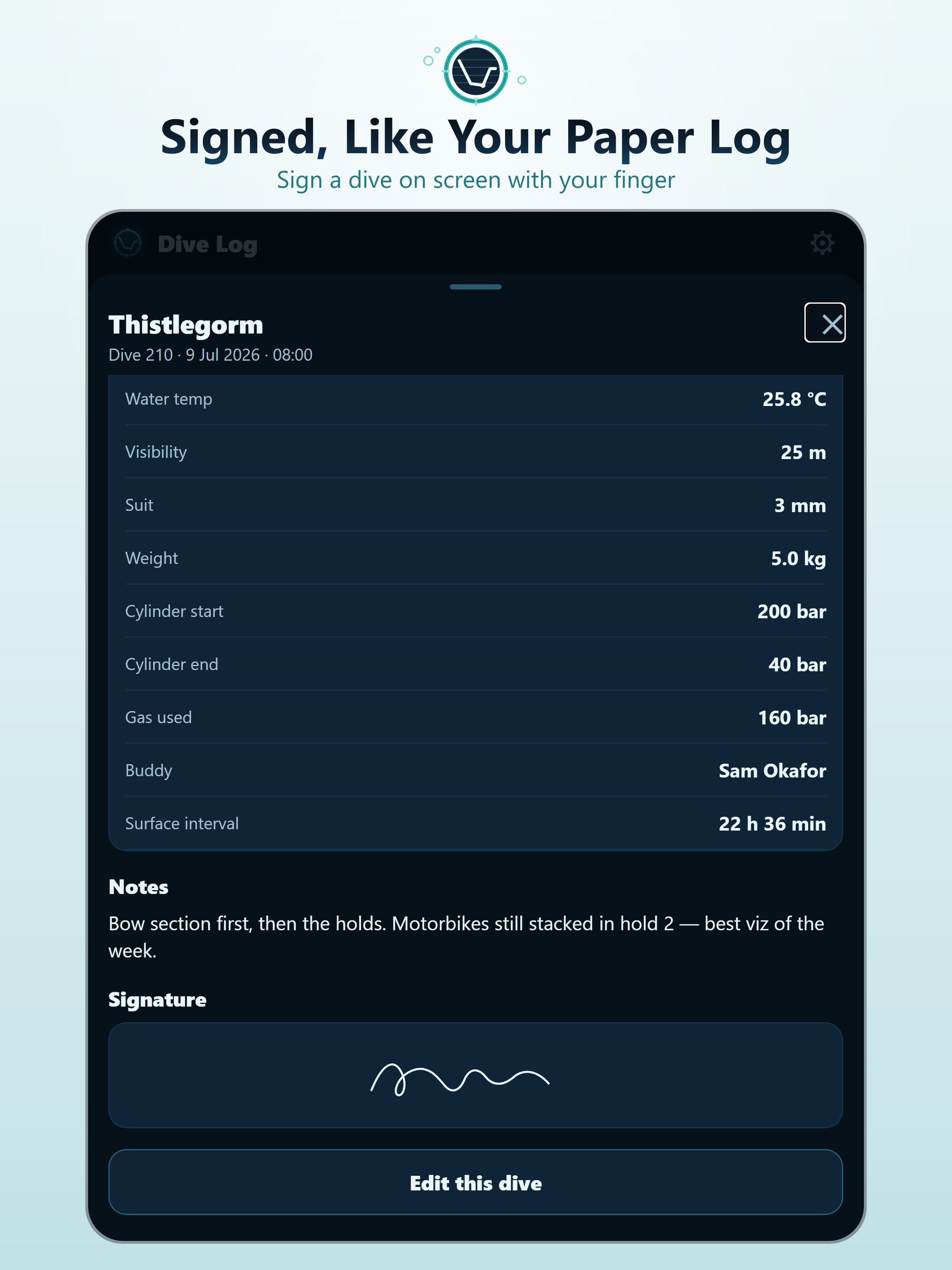 Scuba Log: Dive Logbook screenshot 12