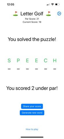 Letter Golf screenshot