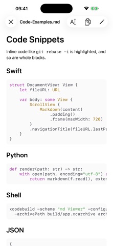 md Viewer: Markdown Screenshot 7 of 8