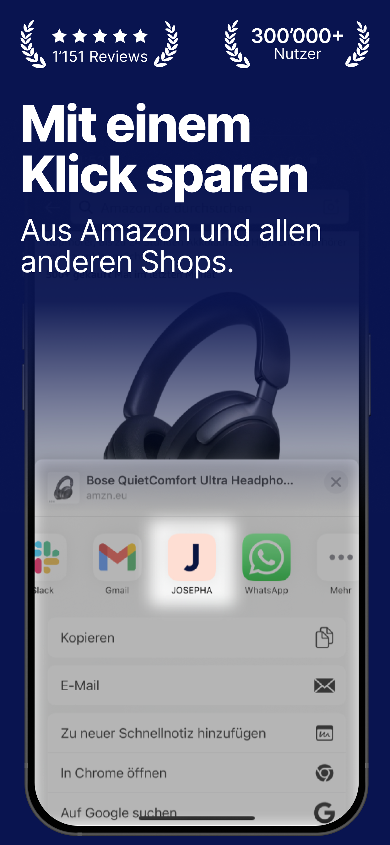 JOSEPHA - KI Preisvergleich screenshot 3