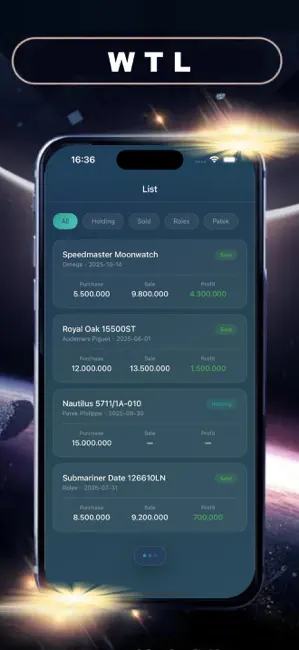 WTL - Watch Trade Ledger iPhone screenshot 2