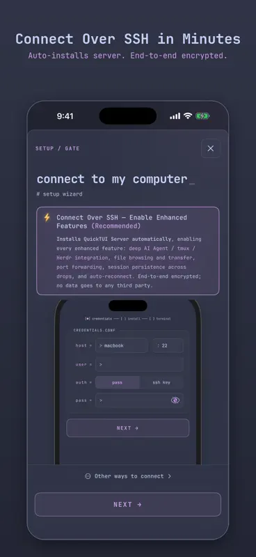 QuickTUI: AI Agent Terminal screenshot 10 of 10