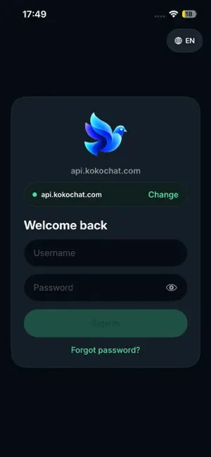 KokoChat Messenger screenshot 1