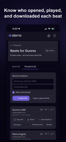 Stems - Beats Inbox Screenshot 3 of 6