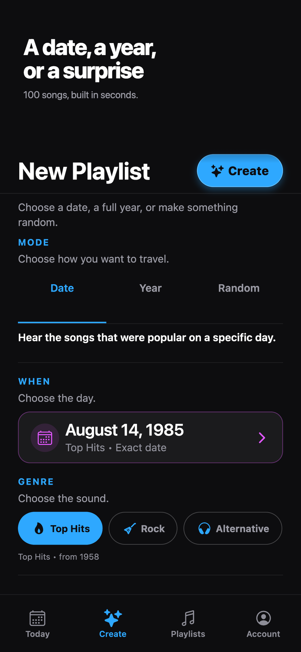 MusicTimeMachine. screenshot 3