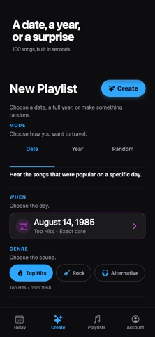 MusicTimeMachine. Screenshot 3 of 5