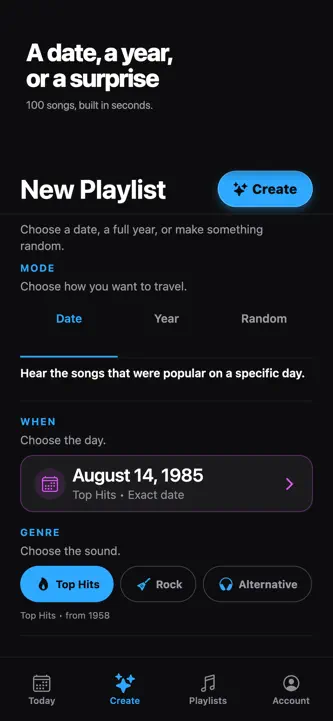 MusicTimeMachine. screenshot 3
