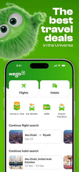 Wego Flights & Hotels Booking App Store search result