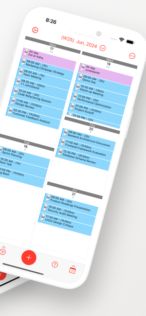 ‎Week Calendar Pro Screenshot