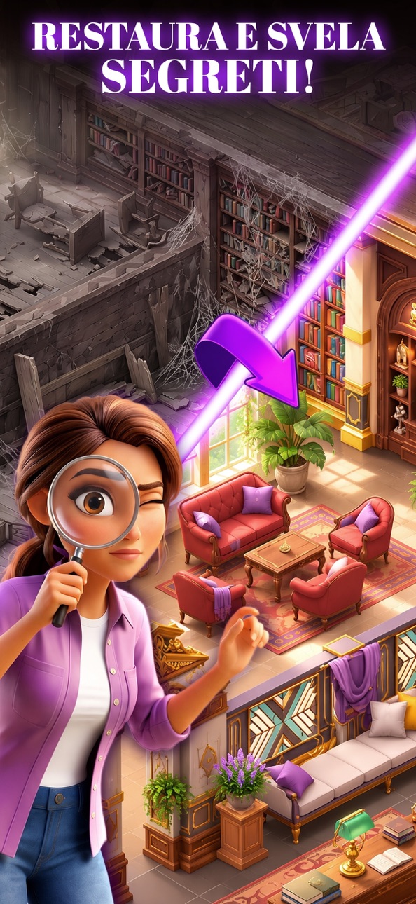 Solitaire Story: Ava's Manor iOS Mod IPA screenshot 6 - iOS game interface