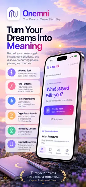 Onemni: Dream Journal screenshot 1