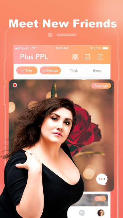 Screenshot #2 pour BBW Dating, Meet Curvy - Plusr