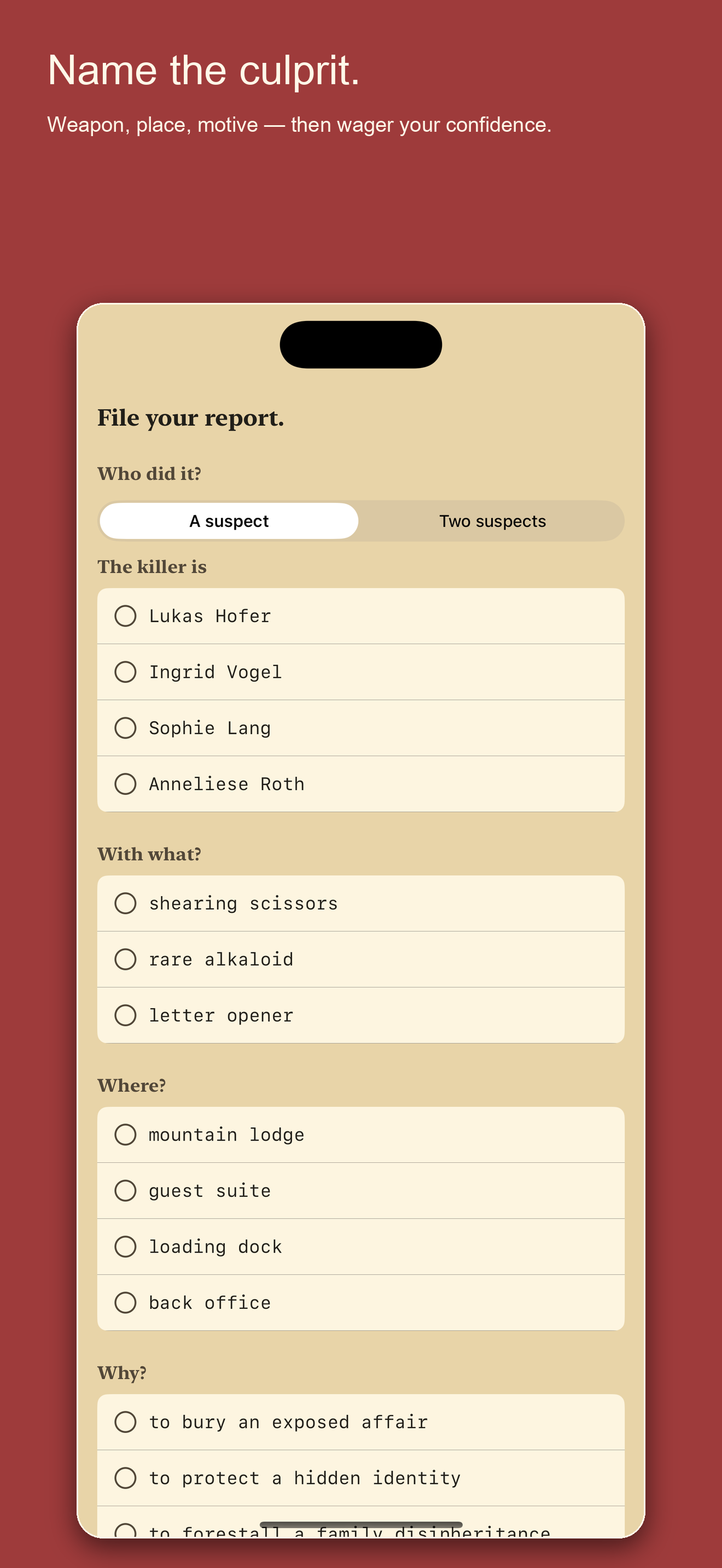 Inquest — Daily Detective Game screenshot 5