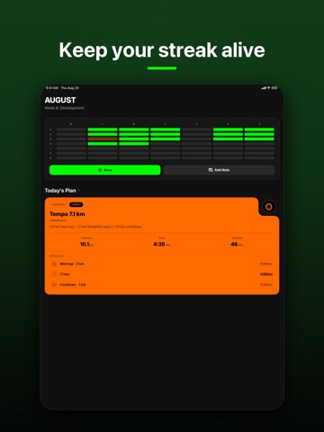Pacer : your personal trainer iPad screenshot