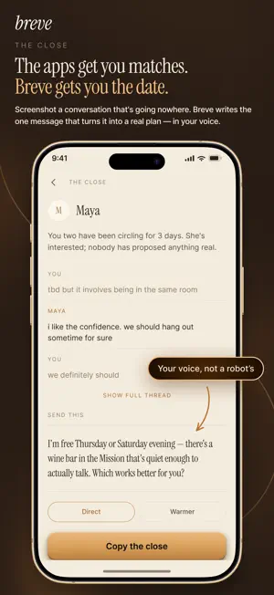Breve: Turn Matches Into Dates screenshot 1