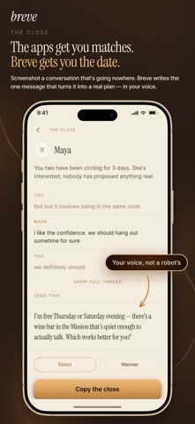 Breve: Turn Matches Into Dates Screenshot 1 of 5