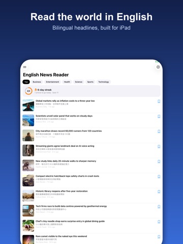 English News Reader ipad screenshot 4