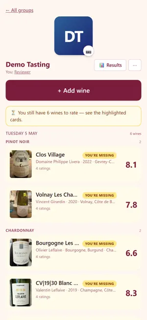 Prost! Wine Tasting Tracker screenshot 2