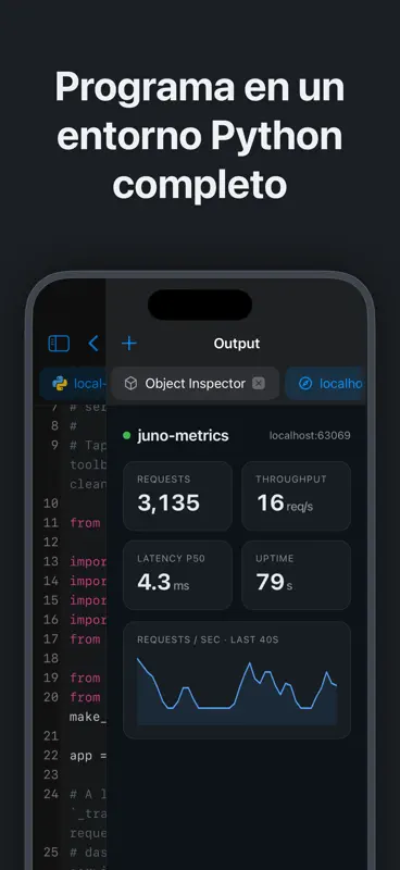 IDE Python y Jupyter – Juno screenshot 2 of 8