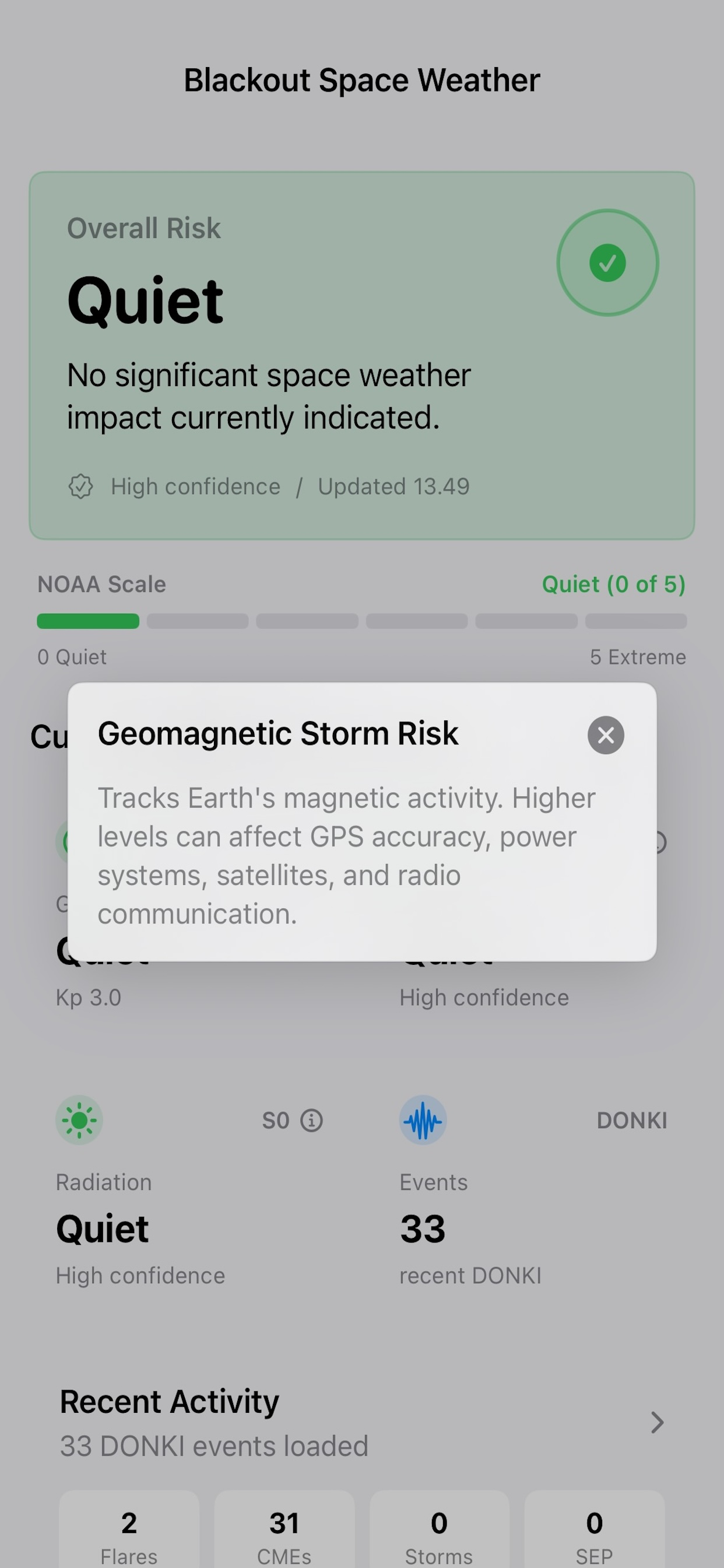 Blackout Space Weather screenshot 3