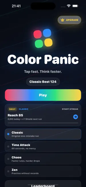 Color Panic Rush screenshot 1