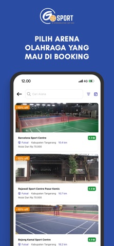 GoSport Indonesia iPhone screenshot 2