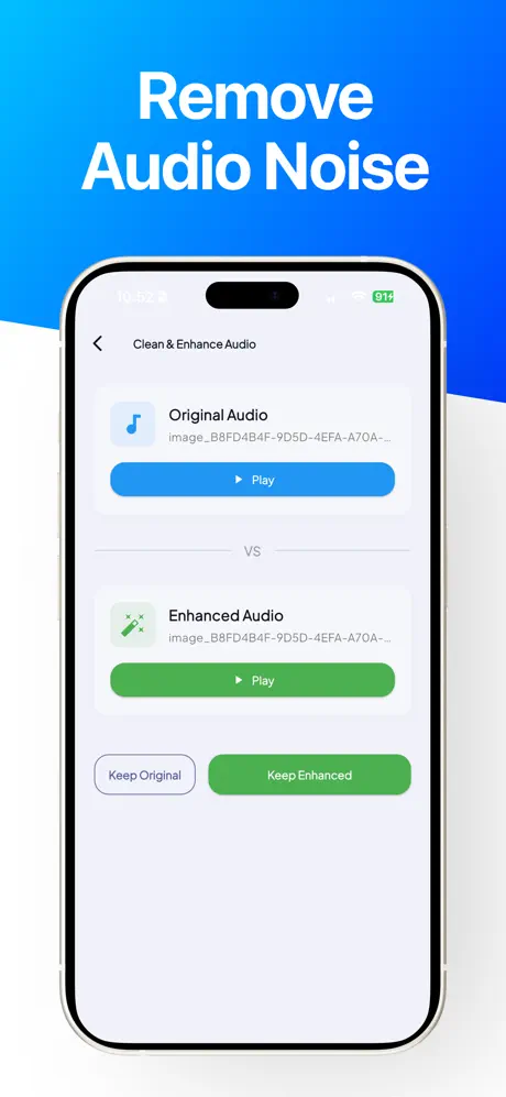 Video to mp3 converter app. 视频转音频应用截图