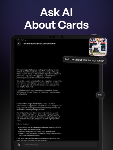 AI Card Grading - GradeIQ iPad screenshot