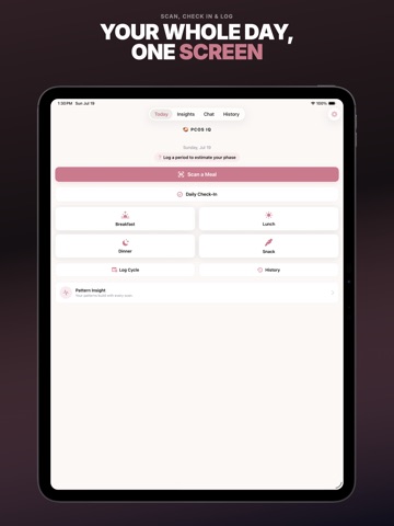 PCOS Diet Tracker: Cassia iPad screenshot