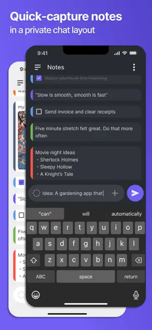 Notestream: Fast Notes to Self screenshot 1
