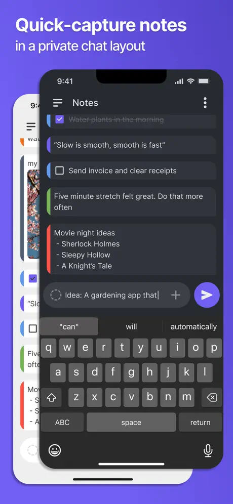 Notestream: Fast Notes to Self 速记流应用截图