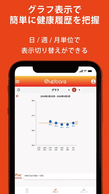 OND'Care グループ健康管理アプリ