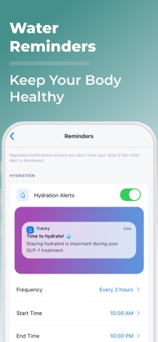 Tracky™: GLP1 Tracker & Weight iPhone screenshot
