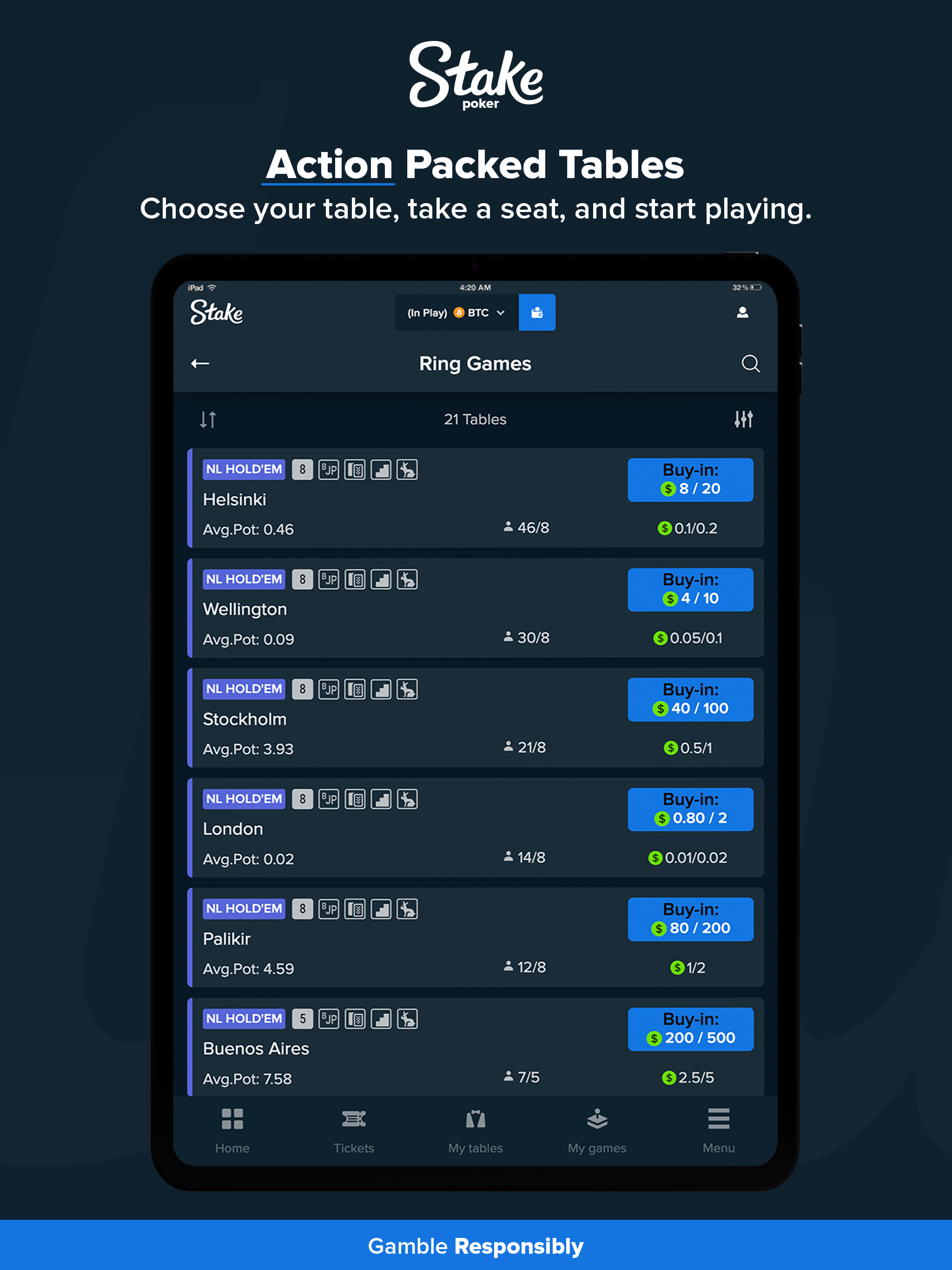 Stake Poker - Real Money