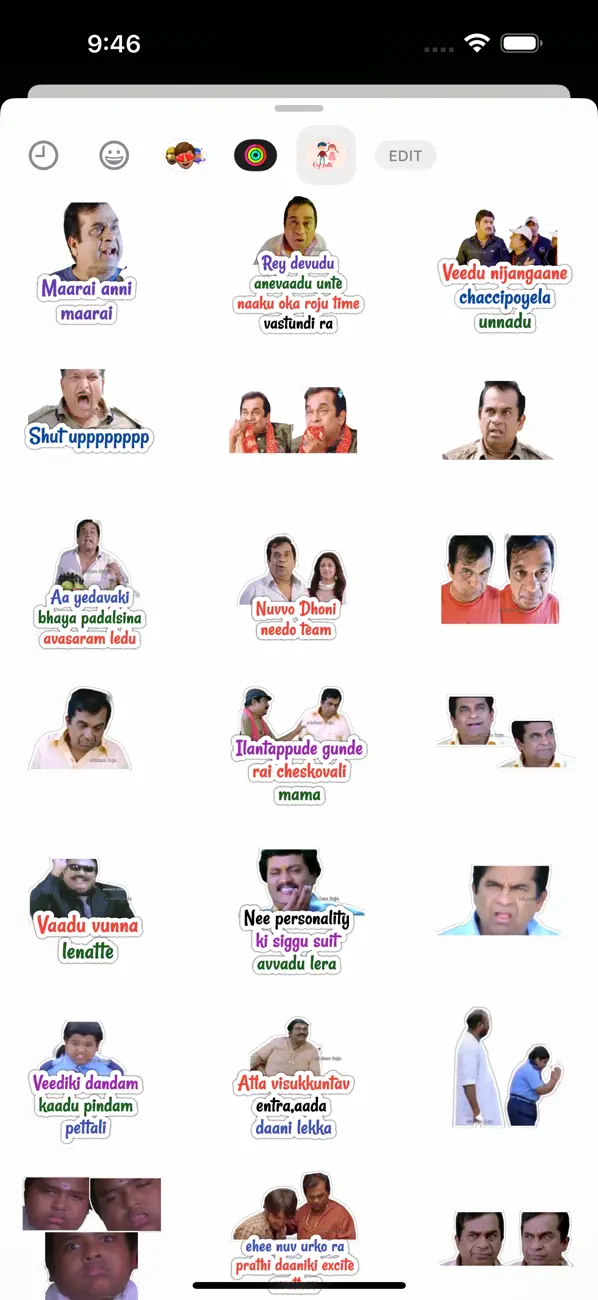 Screenshot #2 pour Telugu Stickers - WAStickers